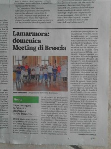 Polisportiva Bresciana No Frontiere. Giornale di Brescia